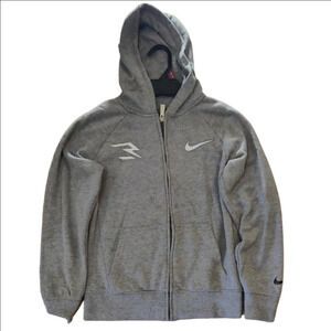 Nike Kids Charcoal Gray Zip Up Hoodie